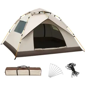 210x200x135cm Outdoor Family Instant Ultralight Portable Folding Popup Waterproof Oxford Fiberglass Tent | Camping | Events