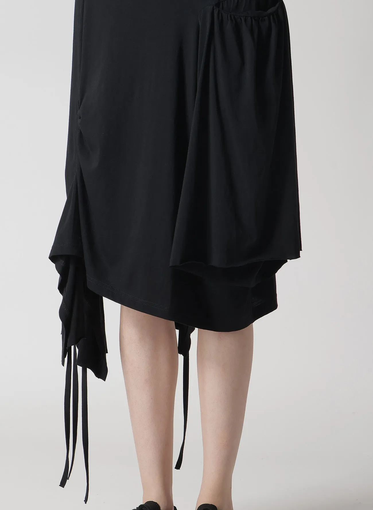 56/-COMPACT SINGLE JERSEY GATHERED SKIRT