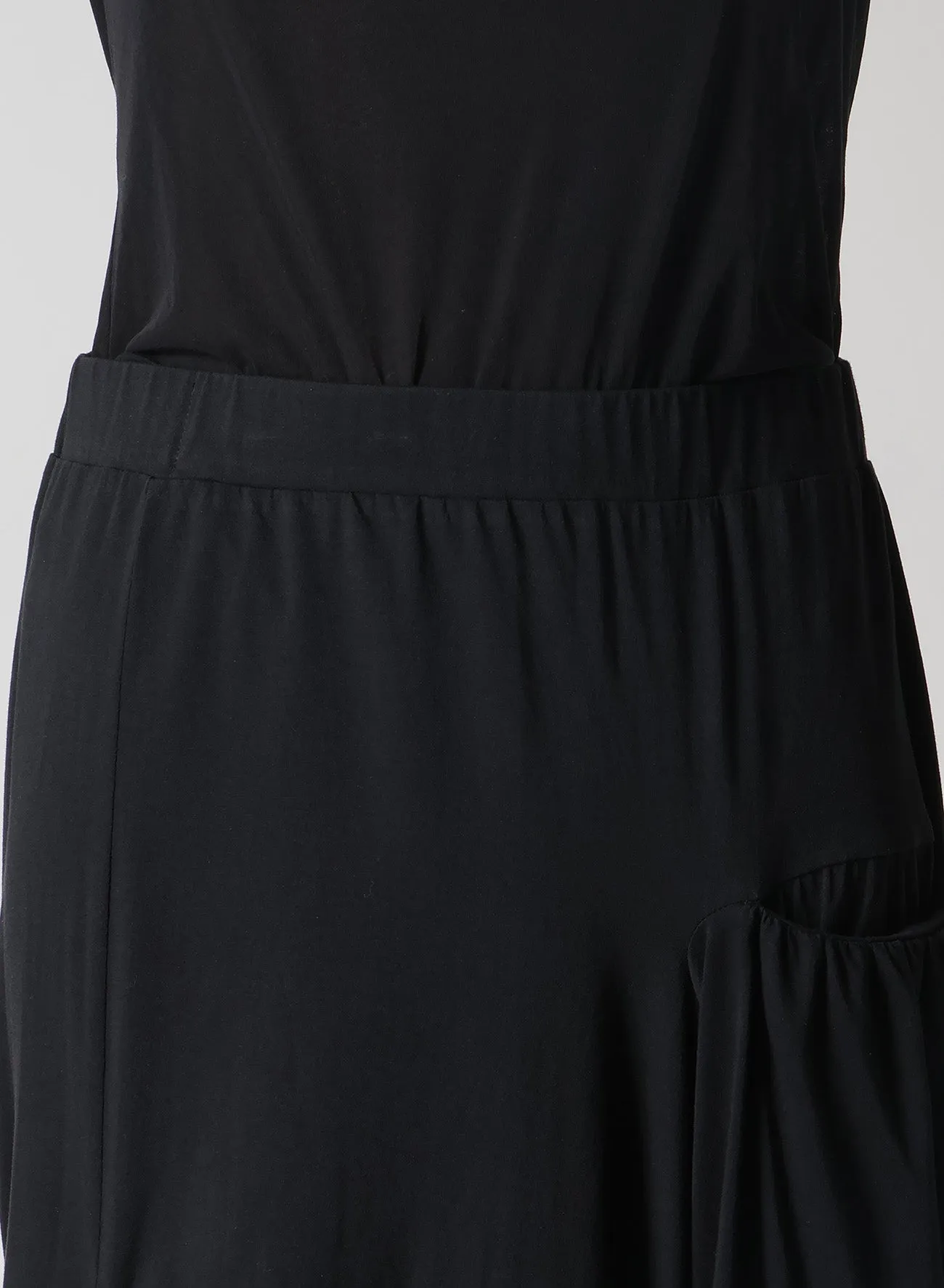 56/-COMPACT SINGLE JERSEY GATHERED SKIRT