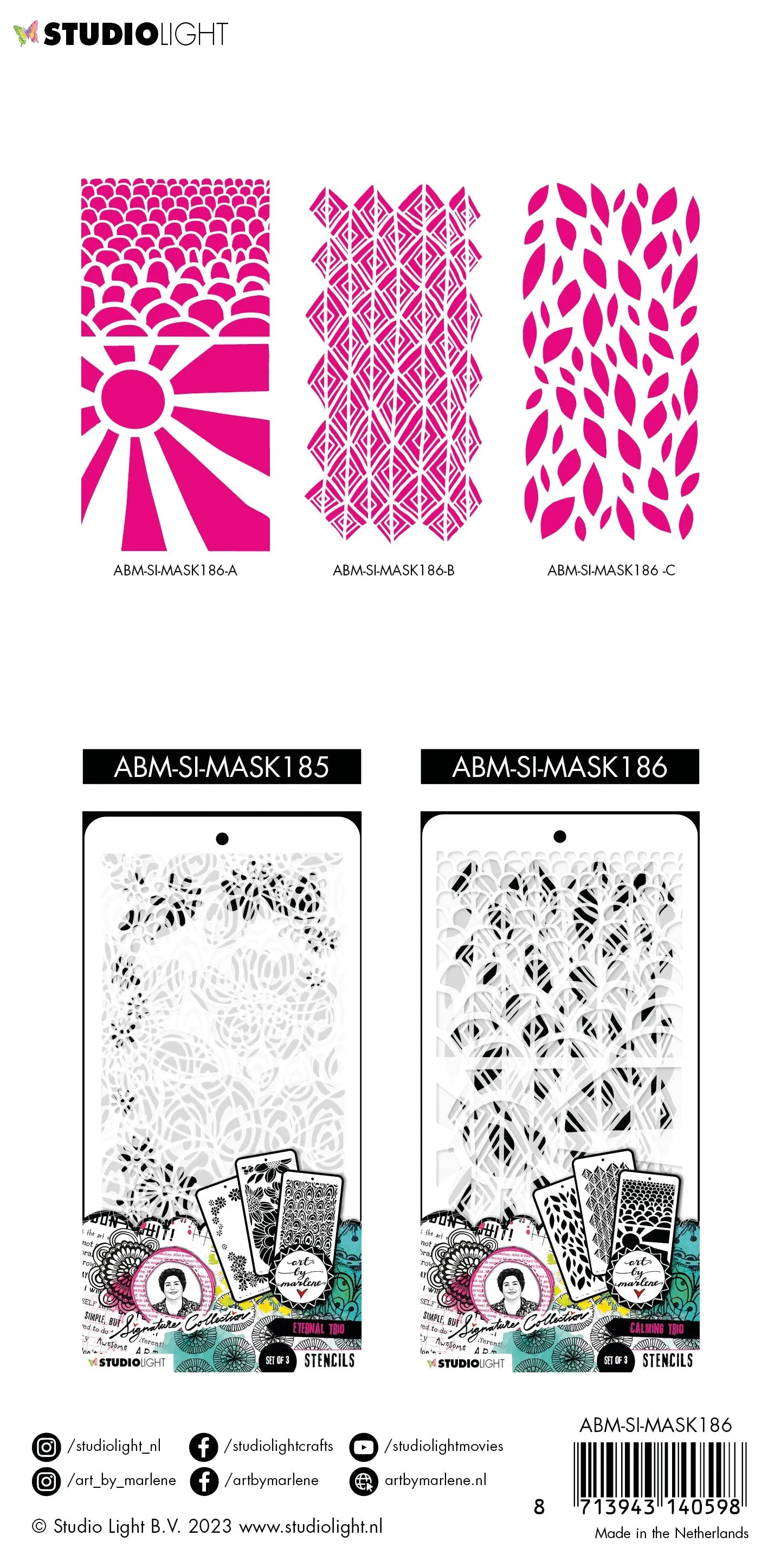 ABM Mask Calming Trio Signature Collection 110x213x2mm 3 PC nr.186