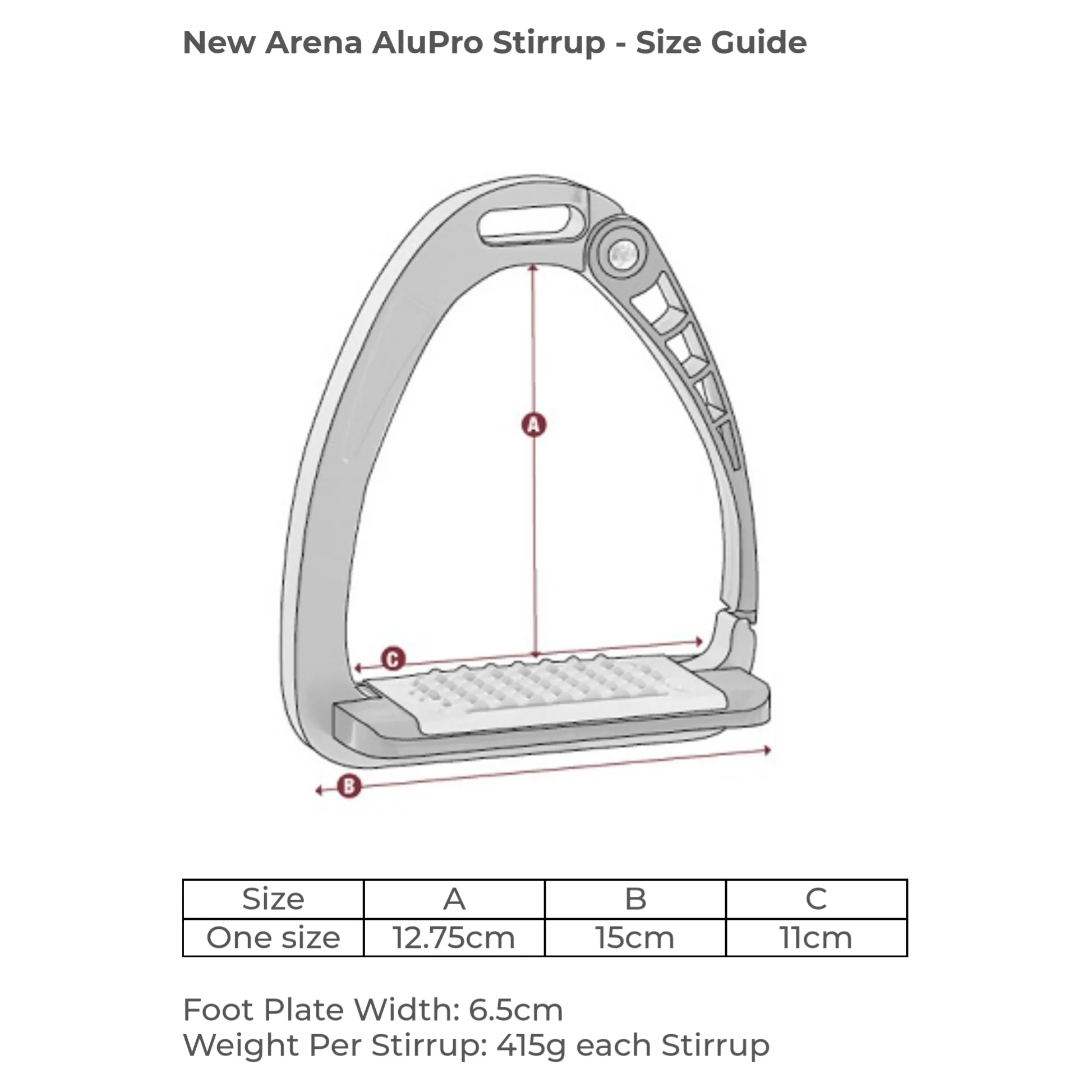 Acavallo Arena AluPro Stirrup