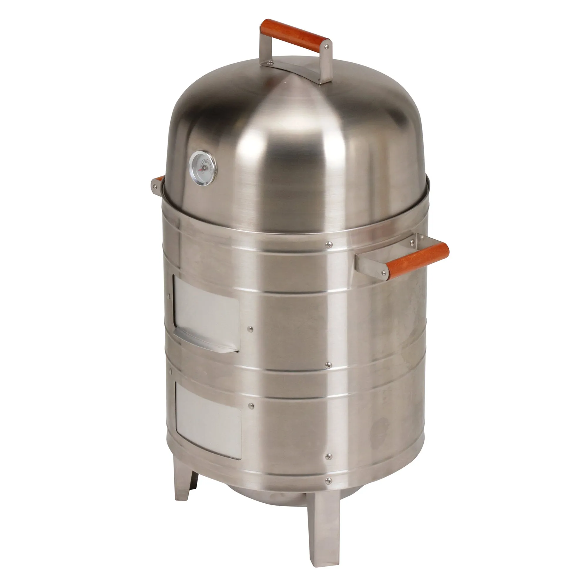 Americana Grills 351 Square Inch Stainless Steel Charcoal BBQ Meat Smoker (Used)