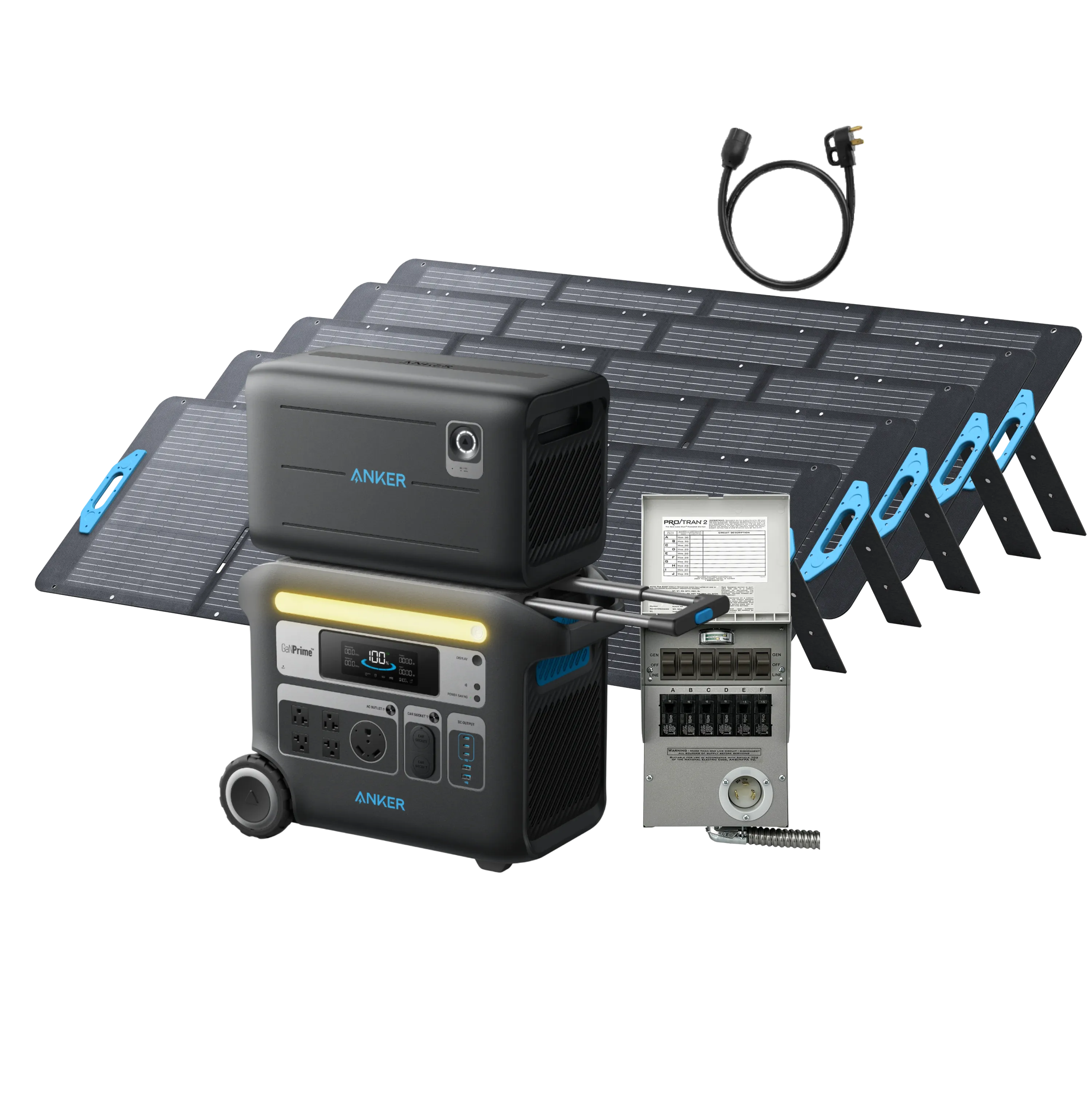 Anker SOLIX F2000   BP2000 Expansion Battery   Home Backup Kit   5× 200W Solar Panel