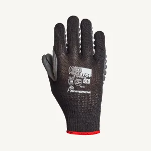 Anti-Vibration Gloves - Superior Glove Vibrastop Nylon/Polymer Full-Finger Elastic Wrist Cuff S10VIB