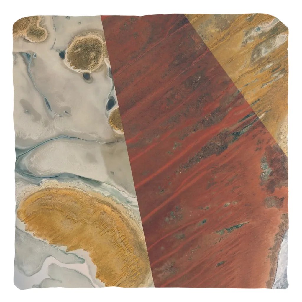 Arial Collage Throw Pillows