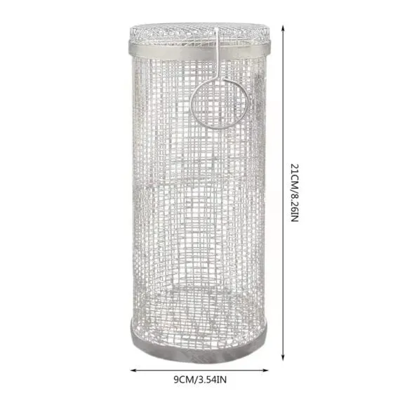 Barbecue stainless steel wire mesh cylinder