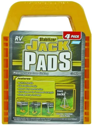 Camco 44595 Stabilizer Jack Pad, Resin, Yellow :EA: QUANTITY: 1