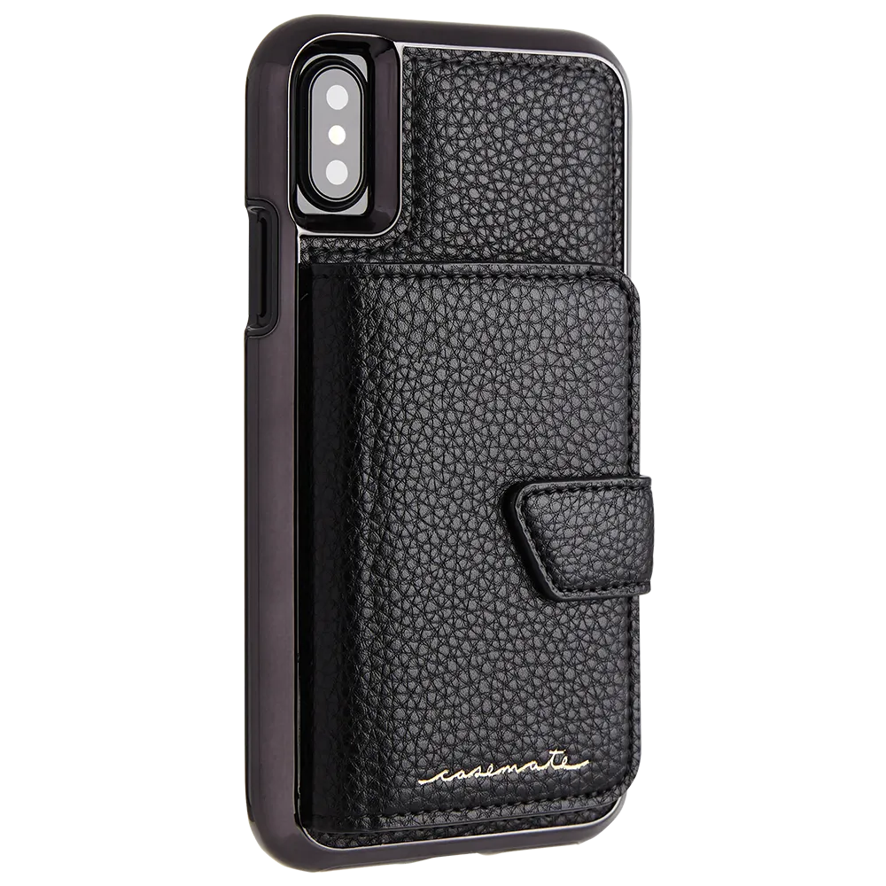 CASE-MATE Compact Mirror Case for iPhone XS/X Black