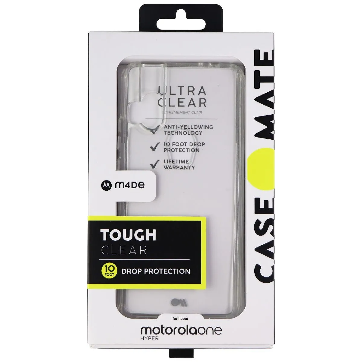 Case-Mate Tough Series Hardshell Hybrid Case for Motorola One Hyper - Clear