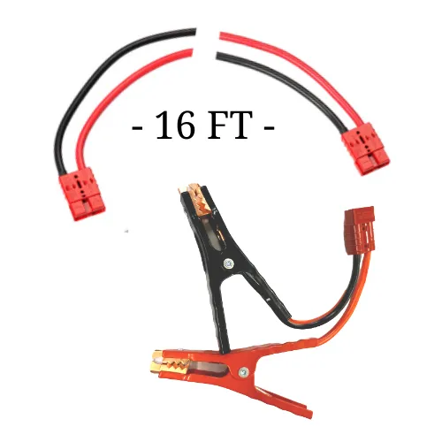 CE 16 Ft Jumper Cable 6 Gauge Red and Black Wire Lithium Compatible