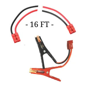 CE 16 Ft Jumper Cable 6 Gauge Red and Black Wire Lithium Compatible
