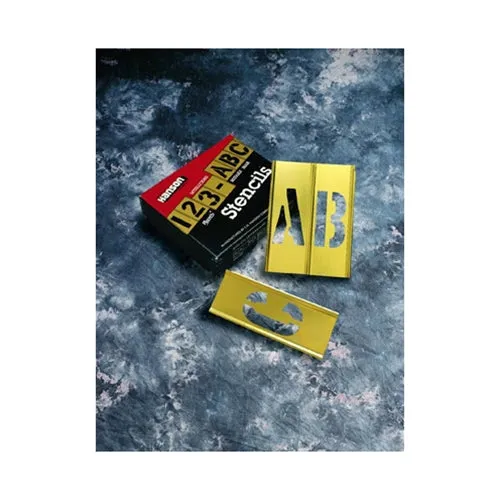 CH Hanson 10026 1/2" Brass 33 Piece Single Letter Set