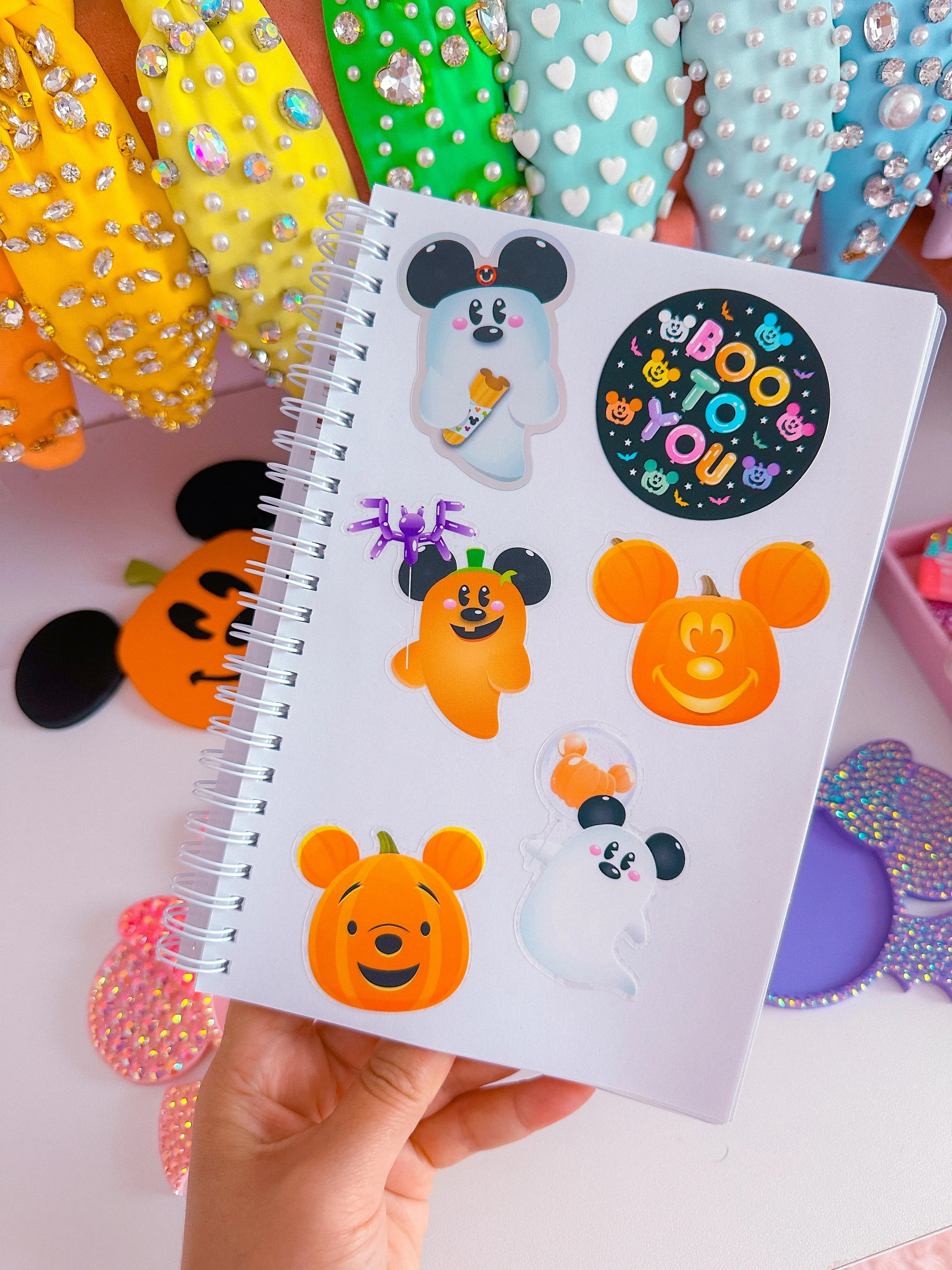 Clear Waterproof Sticker - Pumpkin Ghost Balloon