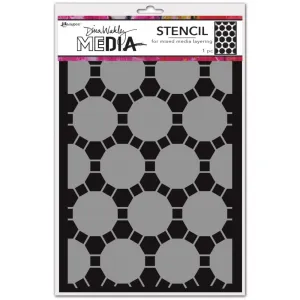 Dina Wakley Media Stencils 9"x 6" - Connected Dots