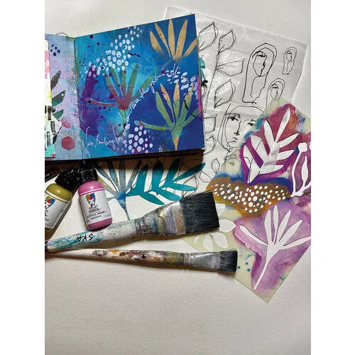 Dina Wakley Media Stencils   Masks 6"x 9" - Things That Grow