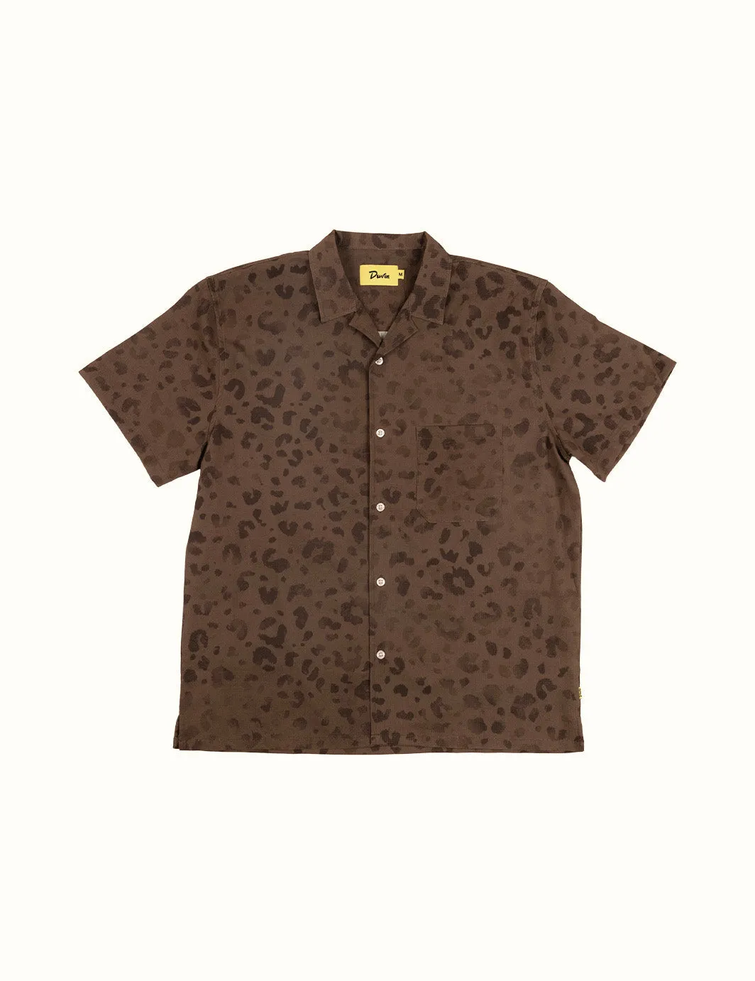 Duvin Design Company Dark Leopard Leisure Stretch Buttonup - LEOPARD