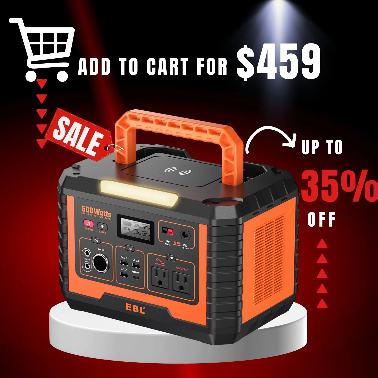 EBL Portable Power Station Voyager 1000