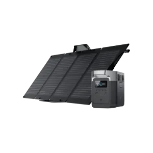 EcoFlow DELTA 1300   110W Portable Solar Panel - 6 x 1800W AC Outlets, Solar Generator for Outdoor Camping and Home Backup