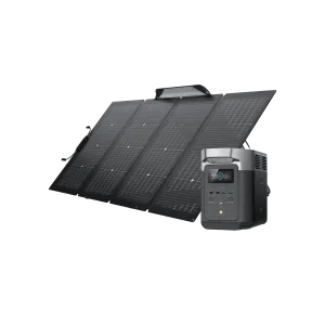 EcoFlow DELTA 2   400W Portable Solar Panel - Fast Charging, Solar Generator for Home Backup Power, Camping & RVs