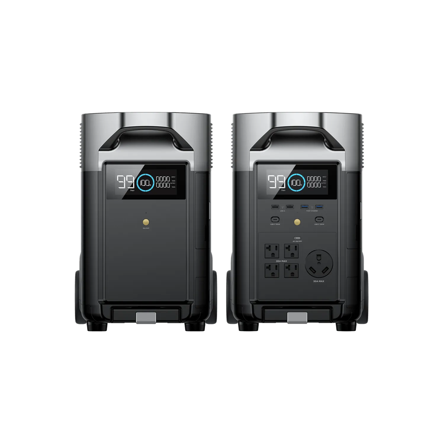 EcoFlow DELTA Pro   DELTA Pro Smart Extra Battery - With Handle & Wheels for Home Backup Outdoors RV High-Power Appliances Emergency