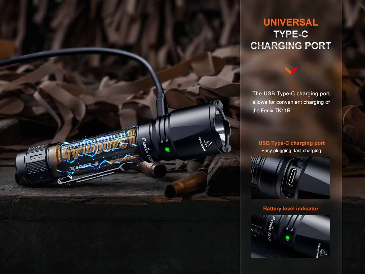 Fenix TK11R Rechargeable Tactical Flashlight