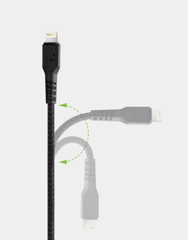 FibraTough Anti-Microbial Lightning to USB-C Cable 1.5M