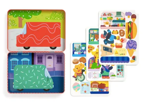 Food Truck Festival Magnetic Play Set
