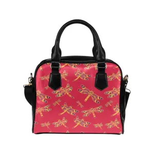 Gathering Rouge Shoulder Handbag