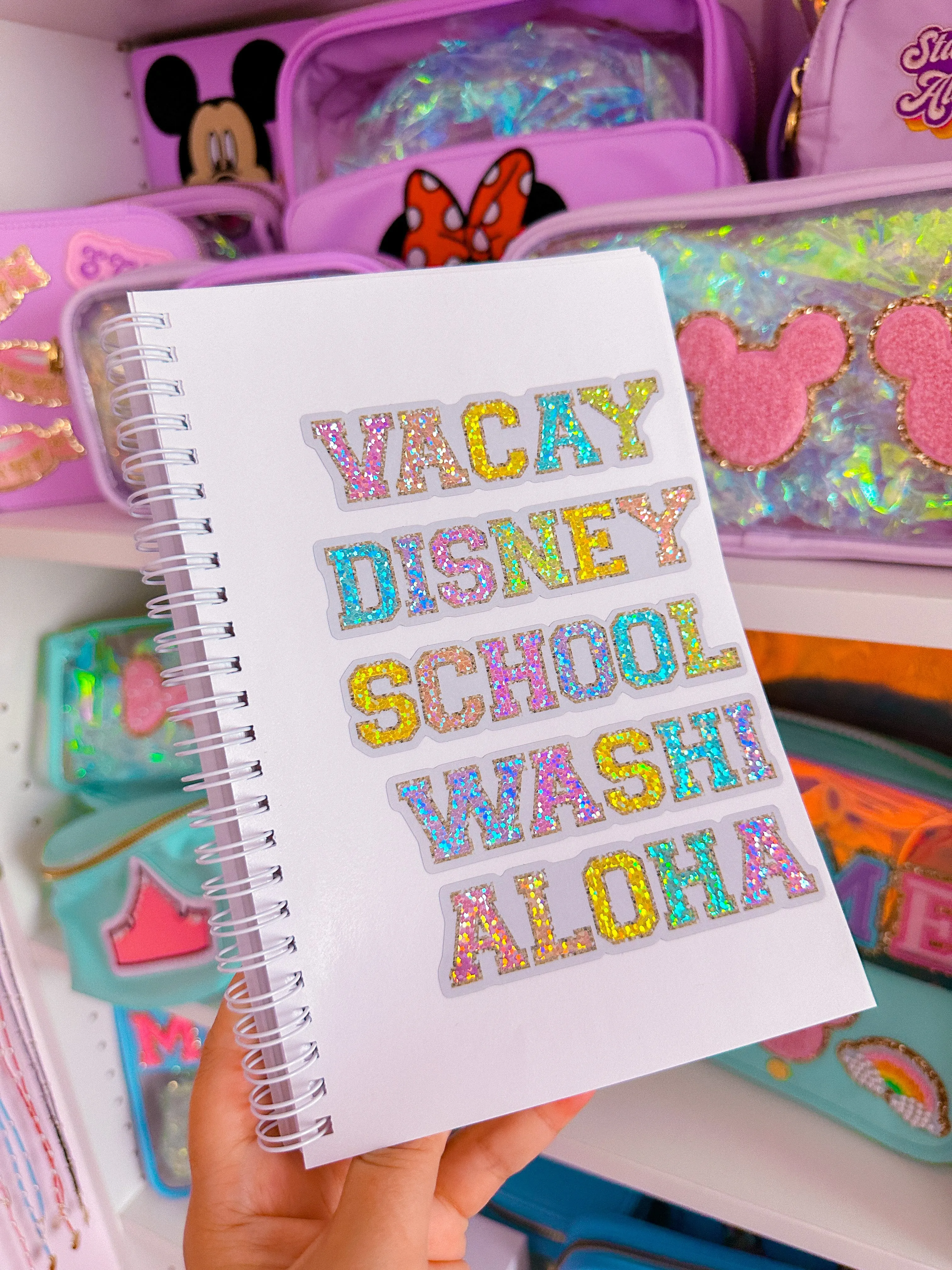 Glitter Waterproof Sticker - BOOKS