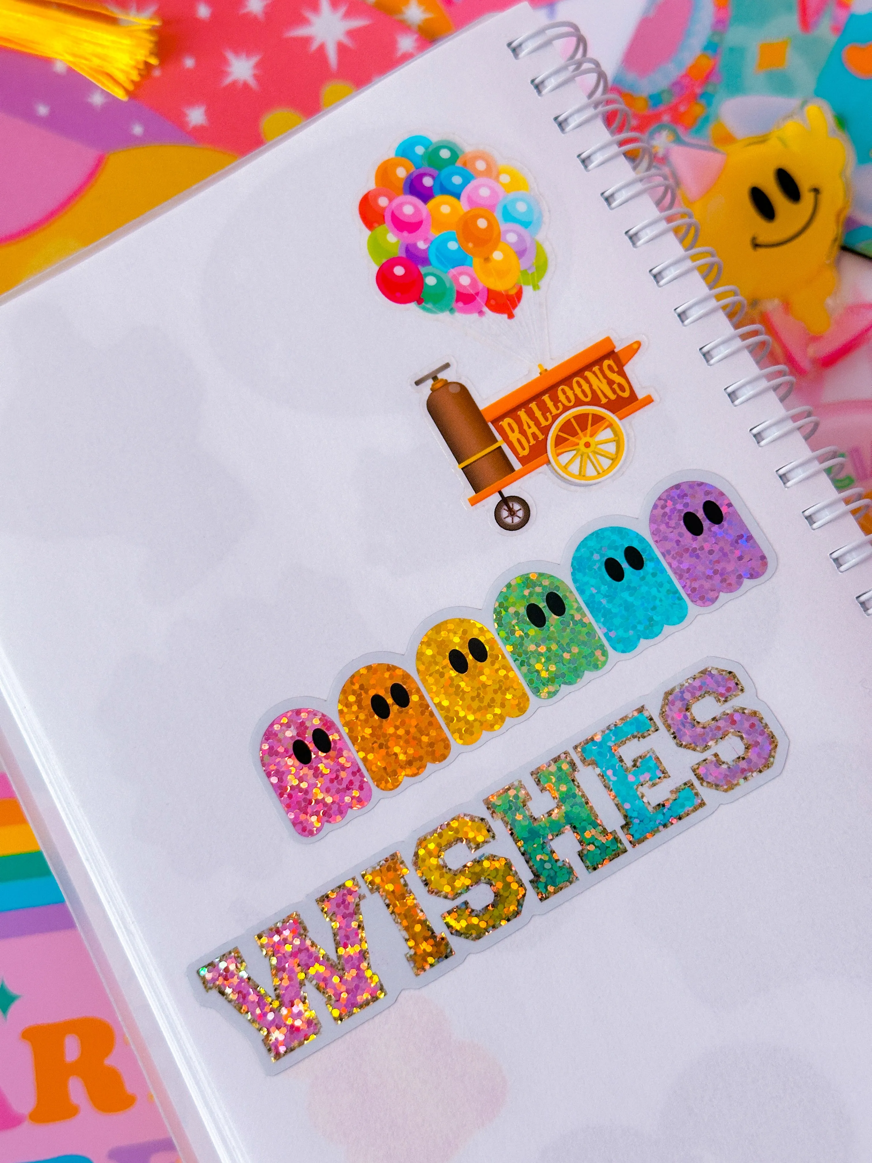Glitter Waterproof Sticker - (Varisty Letter) Party