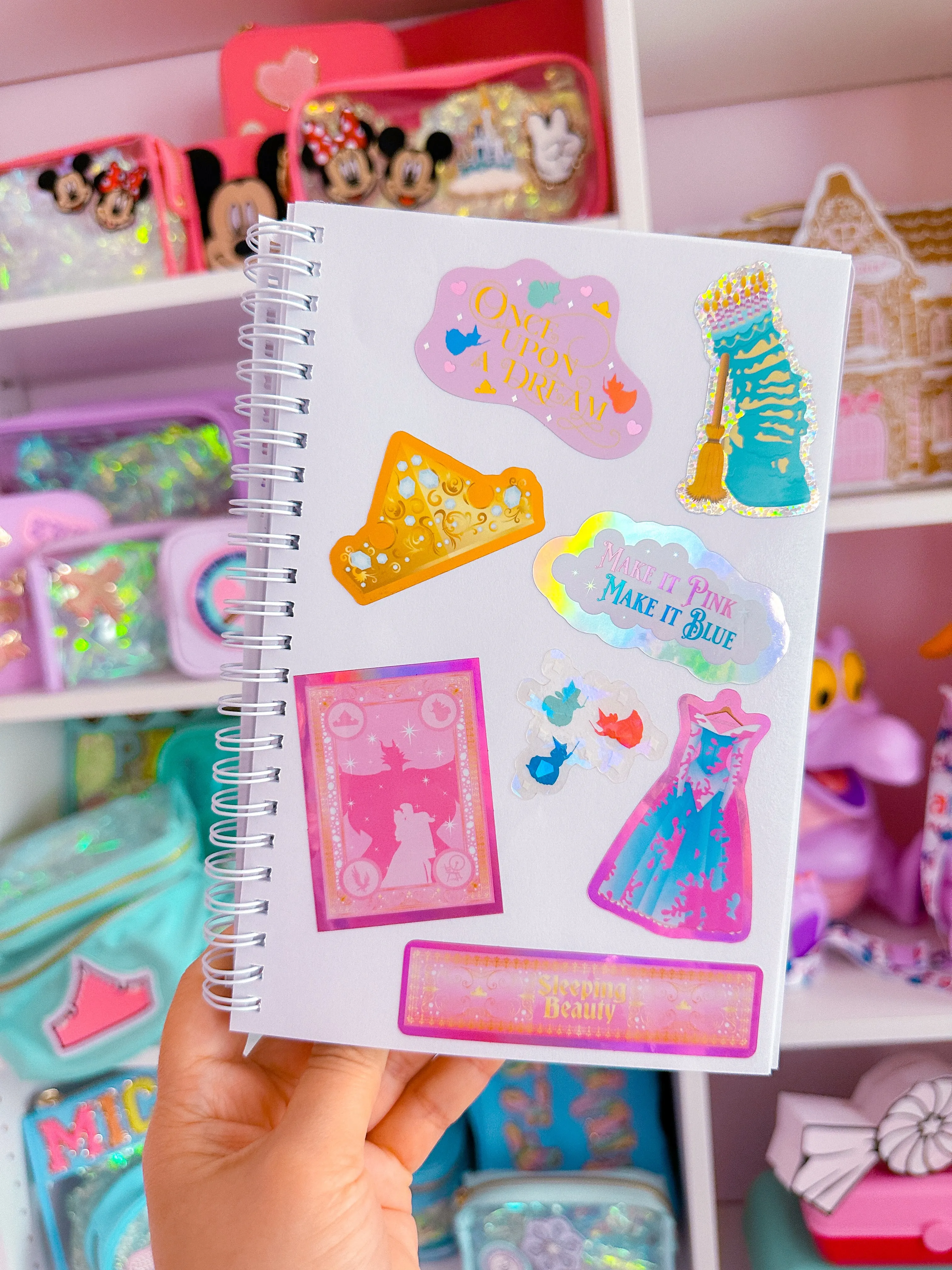 Glitter Waterproof Sticker - (Varsity Letter) Dream