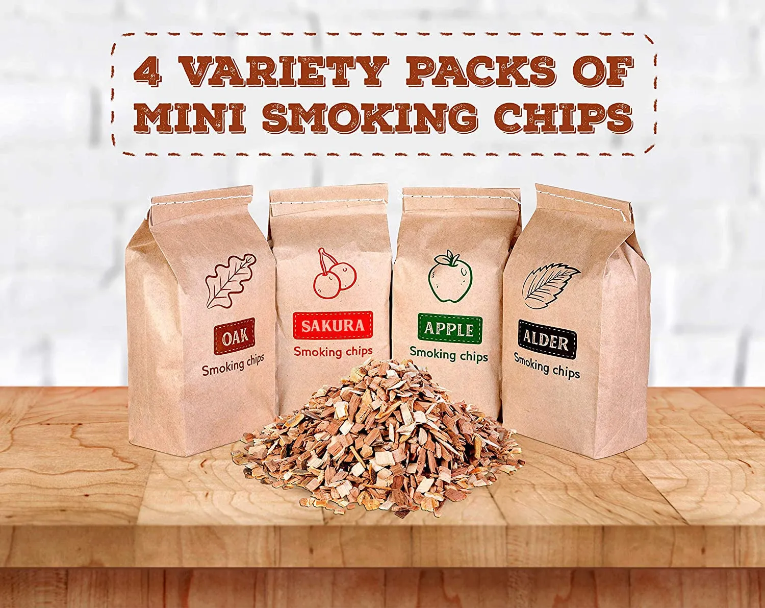 Grill Cooking Set For Smoking: Wood Chips Variety/Smoker Box/Bbq Tools   Grilling