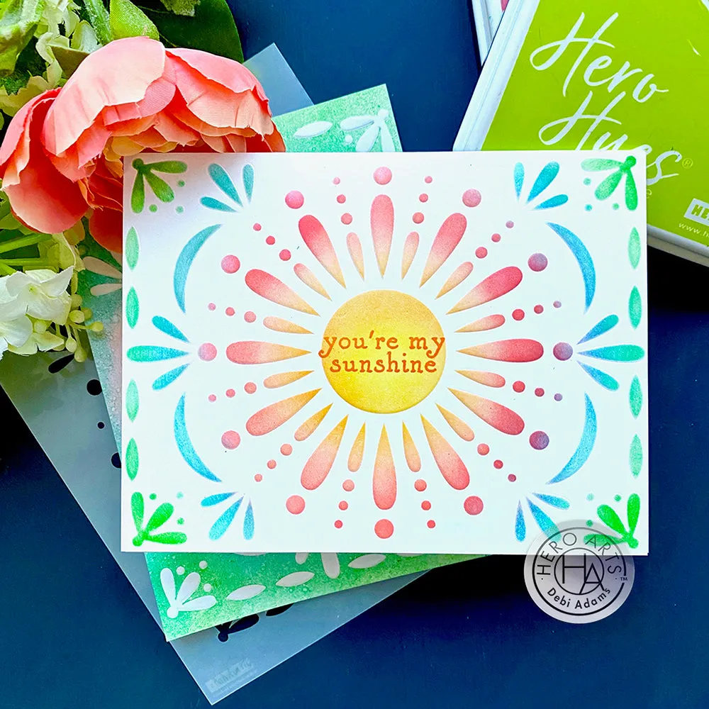 Hero Arts Stencil - Flourish Sun*