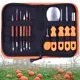 Mia Halloween Pumpkin Carving Kits, 11-Pcs Professional Pumpkin Cutting Supplies Tools with Carrying Case Stainless Steel Jack-O-Lanter Carving Knife for Halloween Decoration