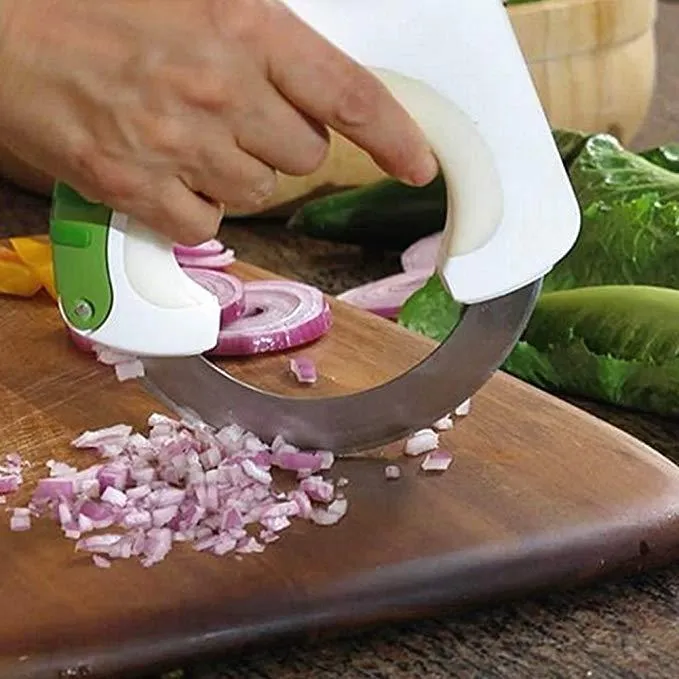Multi-Purpose Cutting Tool for Pizza Vegetables Meat