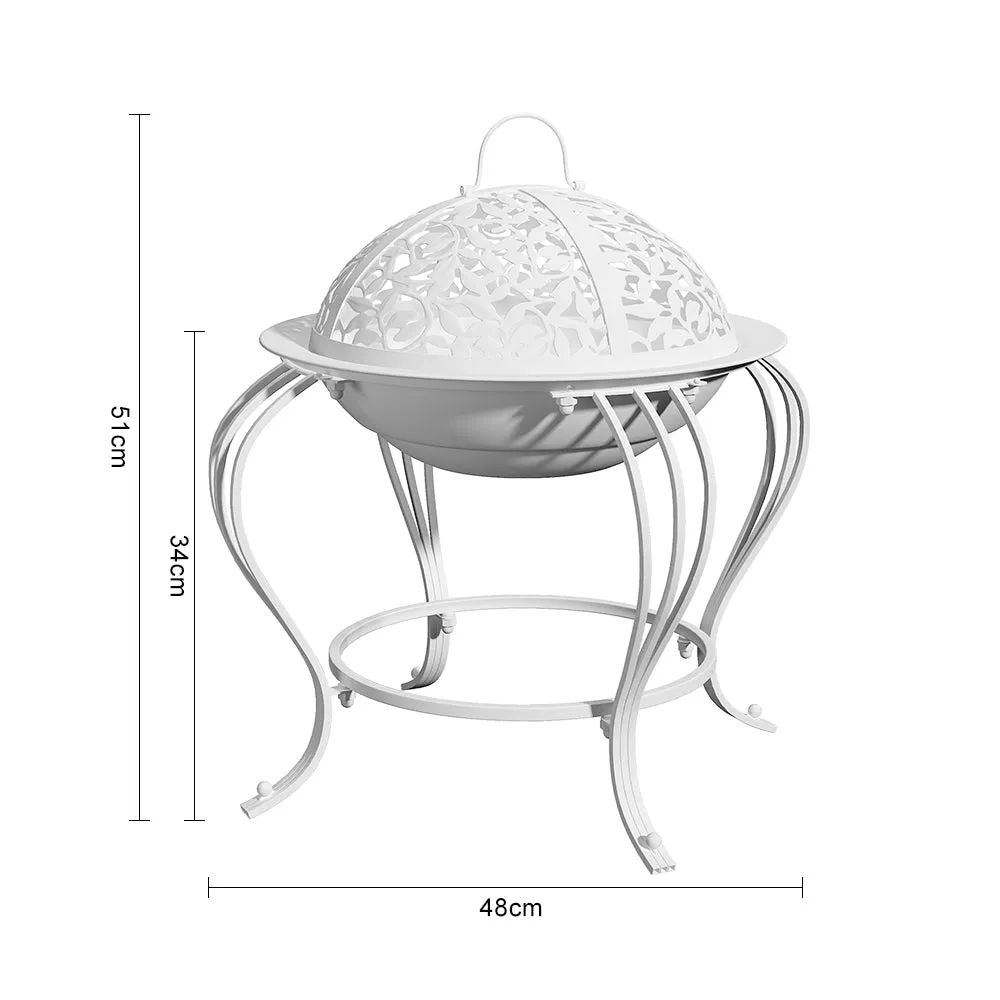 Outdoor BBQ Grill Fire Pit High Legs Steel Wood Burner for Camping