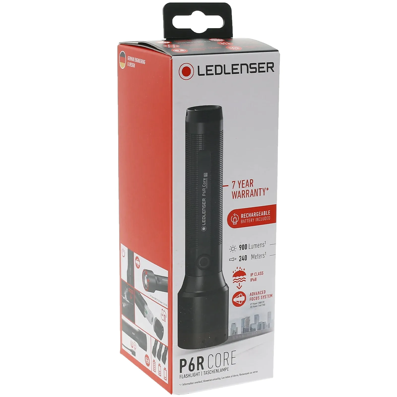 P6R Core Rechargeable LED Torch