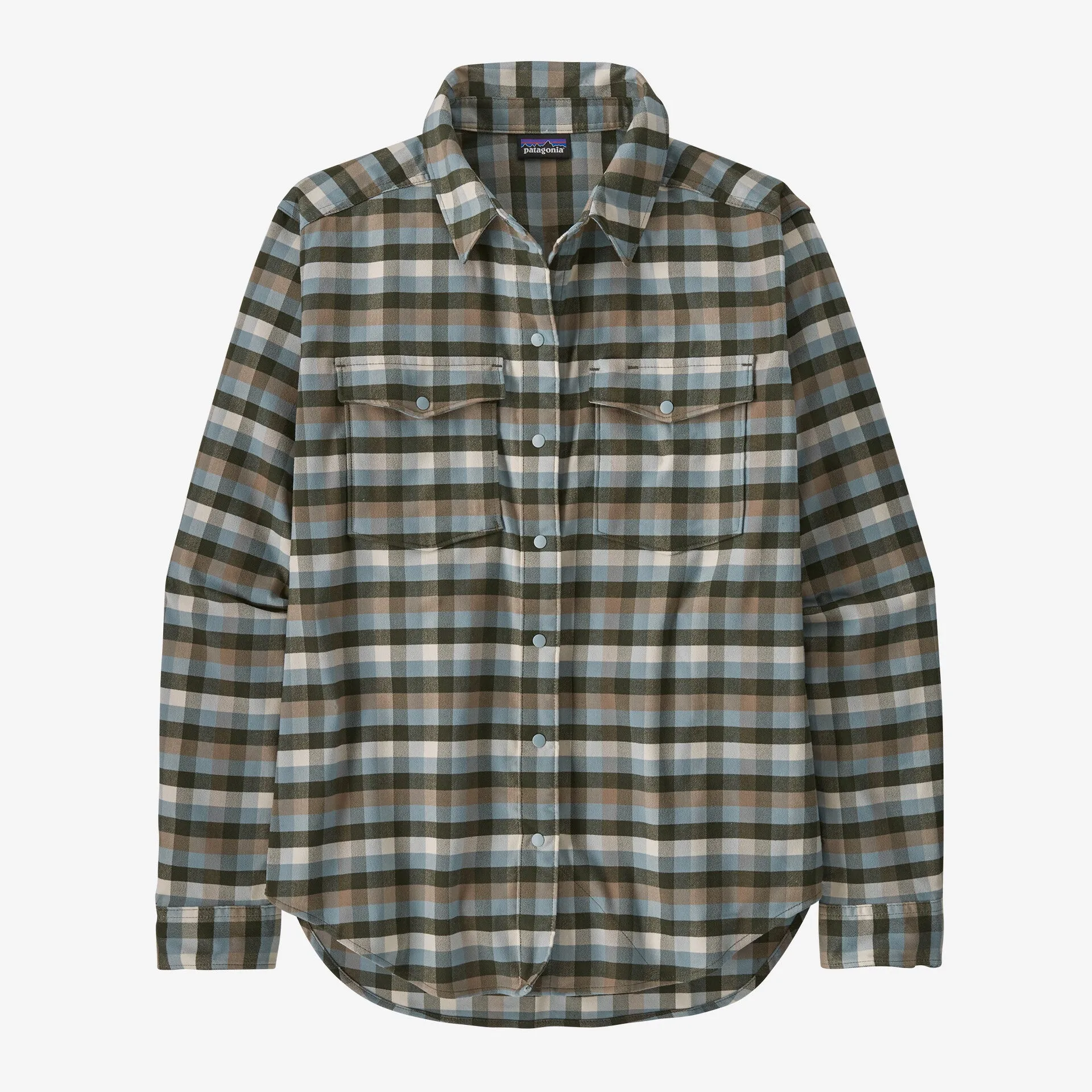 Patagonia Women's Canyonite Flannel Shirt - CAMP OUT PINE NEEDLE