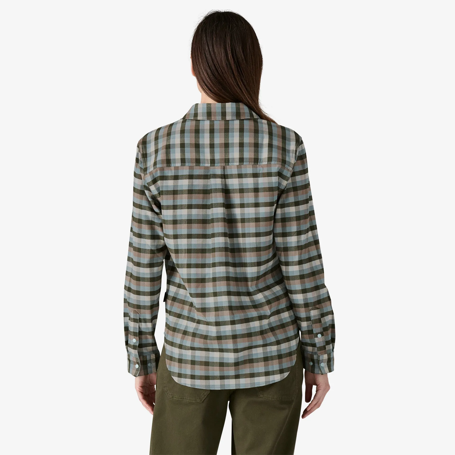 Patagonia Women's Canyonite Flannel Shirt - CAMP OUT PINE NEEDLE