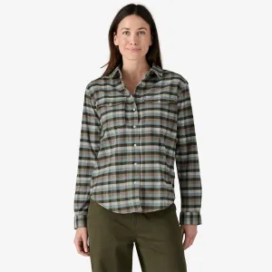 Patagonia Women's Canyonite Flannel Shirt - CAMP OUT PINE NEEDLE