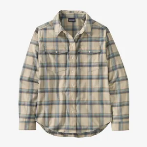 Patagonia Women's Canyonite Flannel Shirt - MOUNTAIN TREK PUMICE
