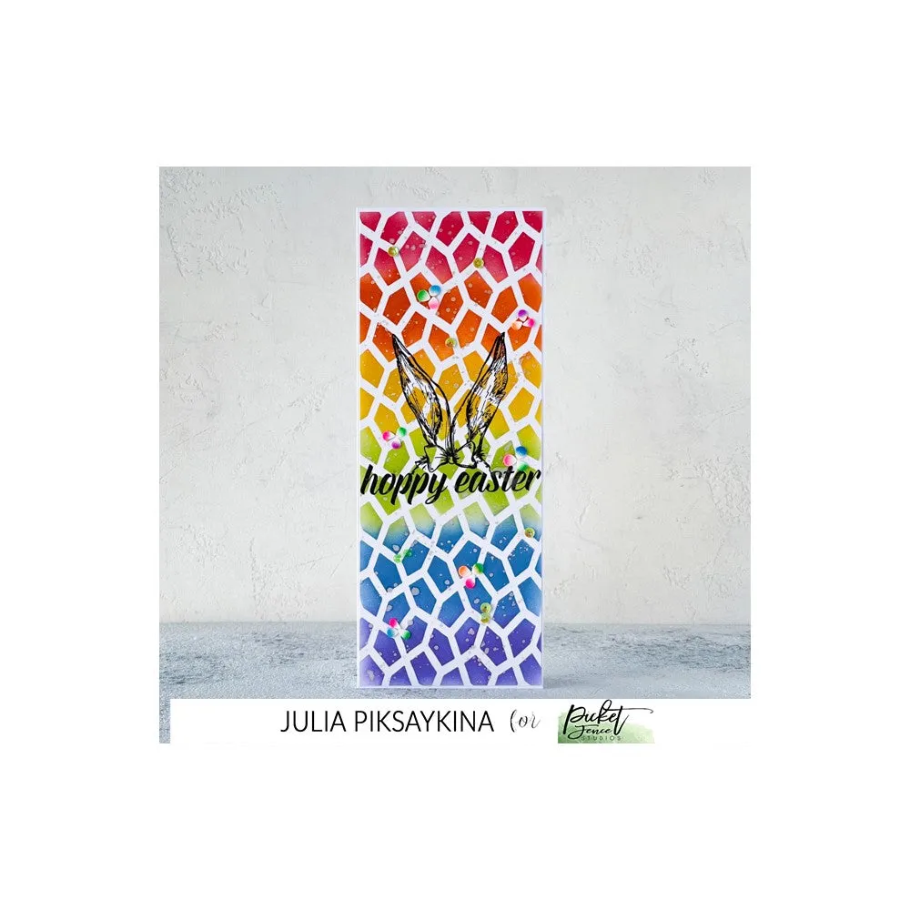Picket Fence Studios Stencil 6"X6" - Cobblestone*