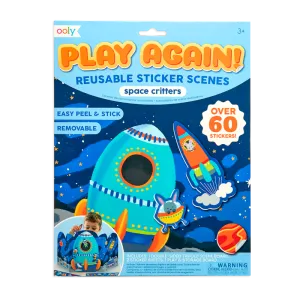 Play Again! Space Critters Reusable Sticker Scenes