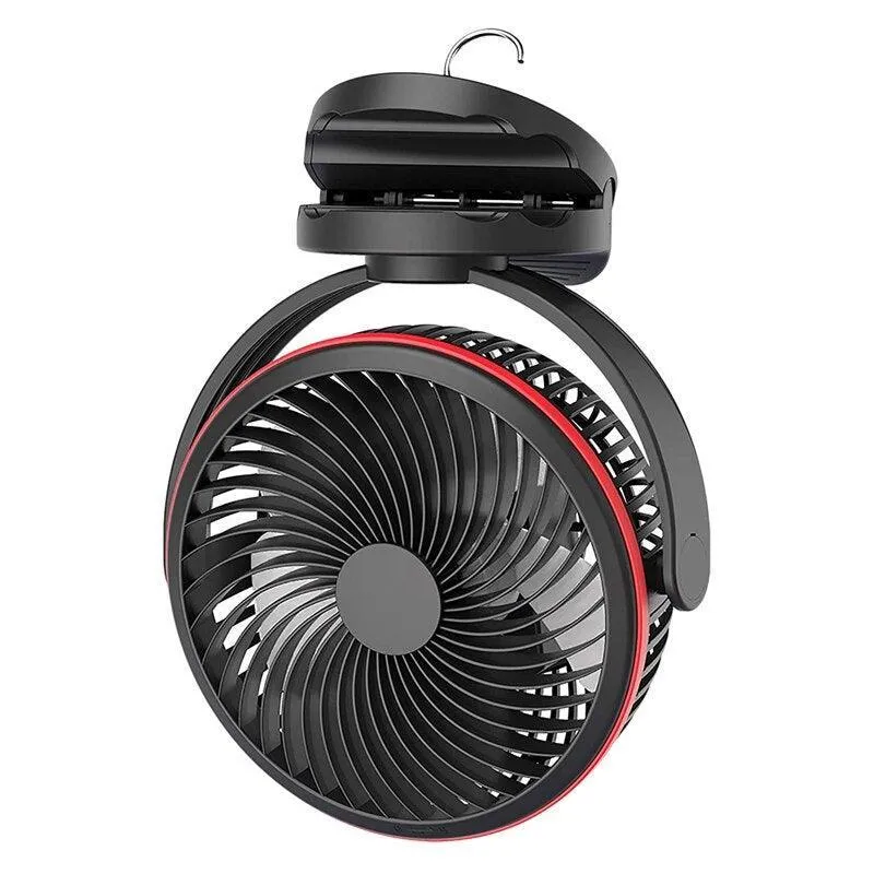 Portable USB Desk Fan With Night Light 360 Degree Rotation