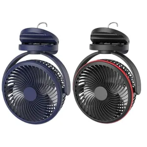 Portable USB Desk Fan With Night Light 360 Degree Rotation
