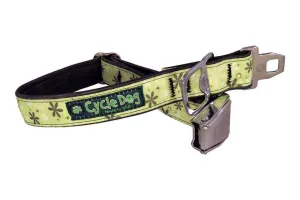 Pup Top Collar - Apple Green Retro Flowers