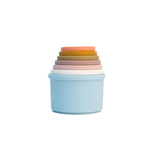 Silicone Stacking Water Cups Toy Play Set