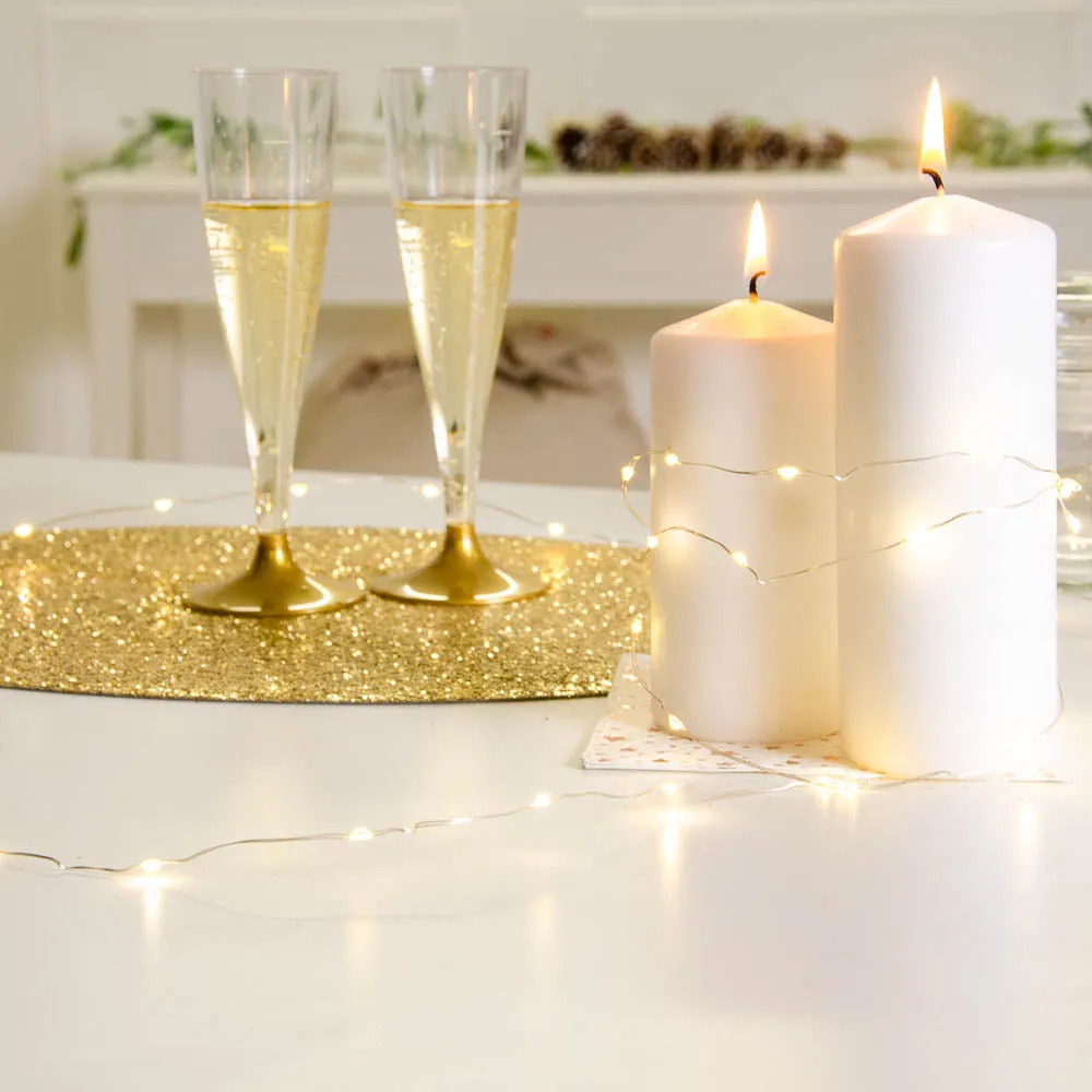 Silver LED String Lights (3m)