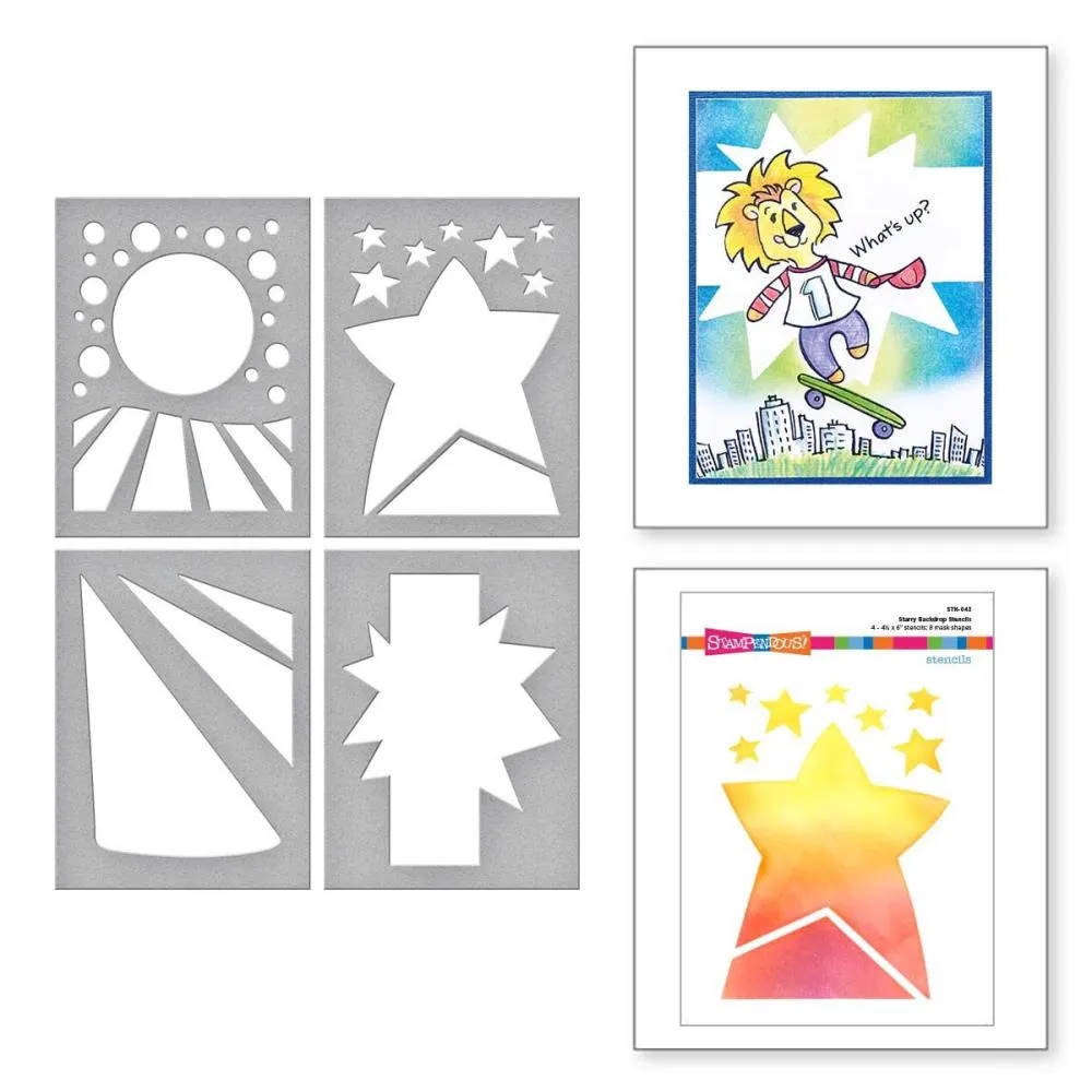 Stampendous stencils - Starry Backdrop*