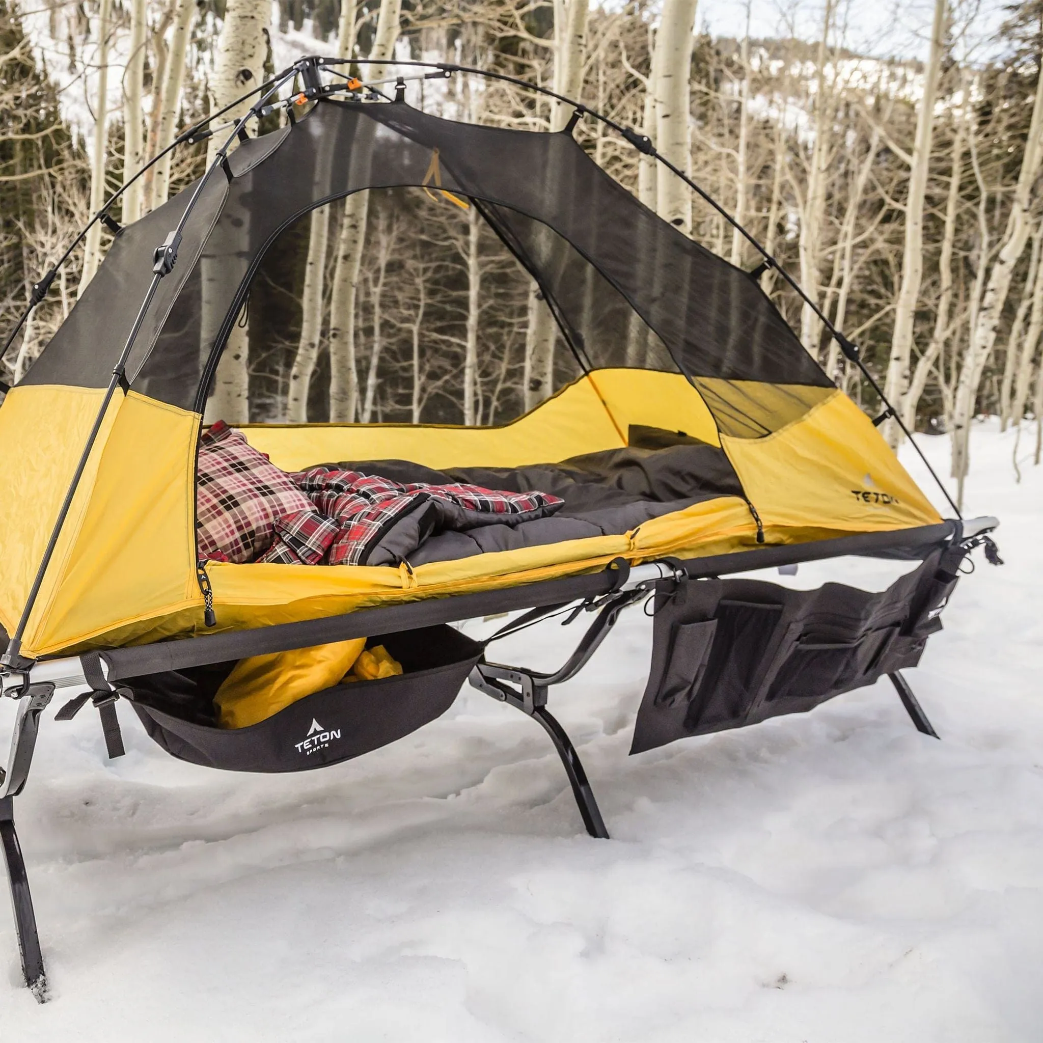 Teton Sports Outfitter XXL Camp Stretcher Bed with Pivot Arm